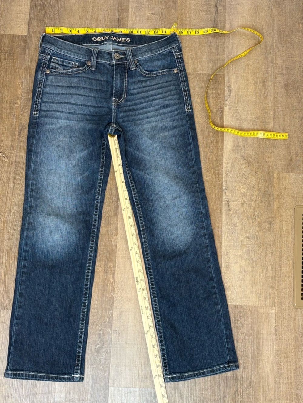 Cody James Men's Straight Jeans in Dark Blue Wash